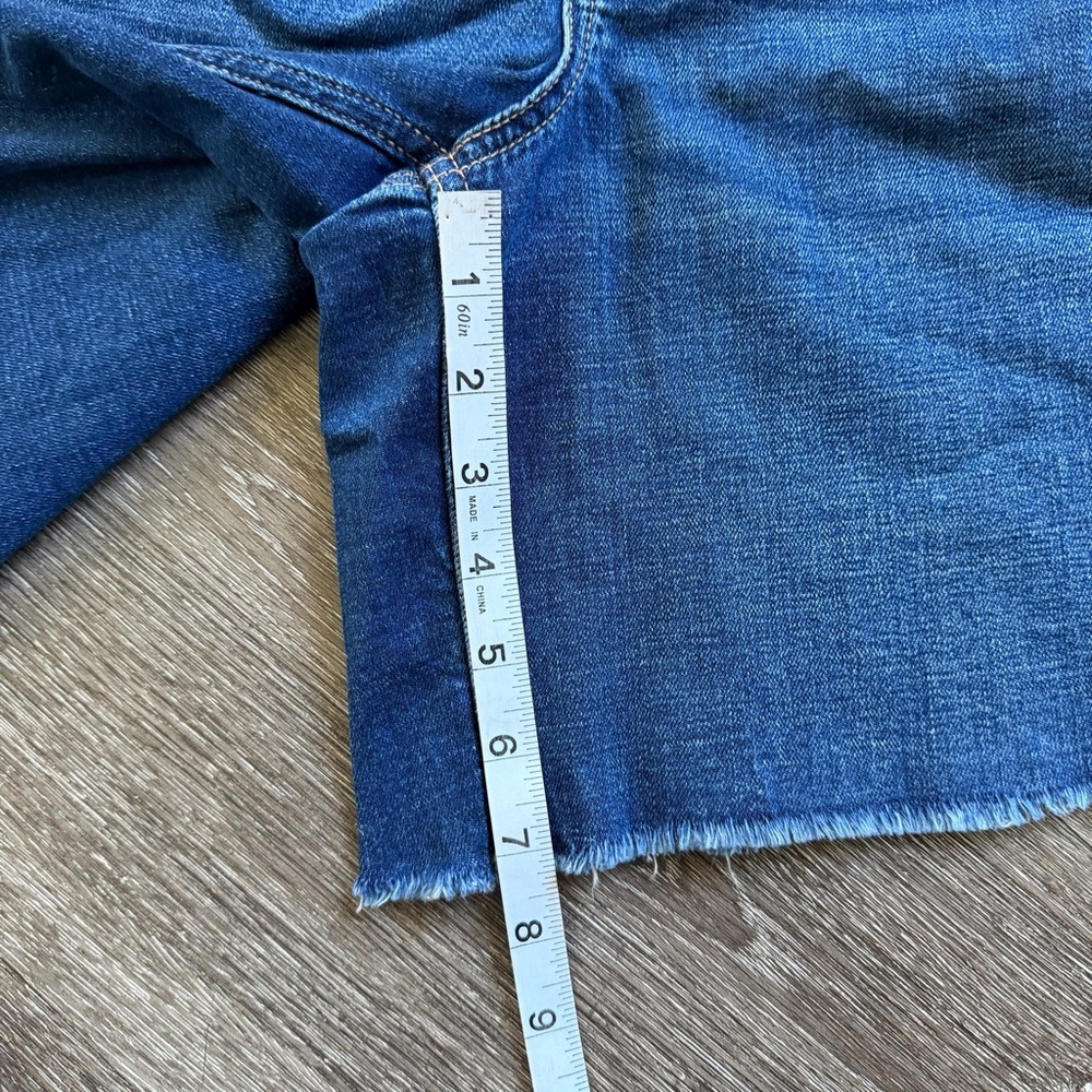 American Eagle Outfitters Dark Blue Jean Shorts - Picture 2 of 5